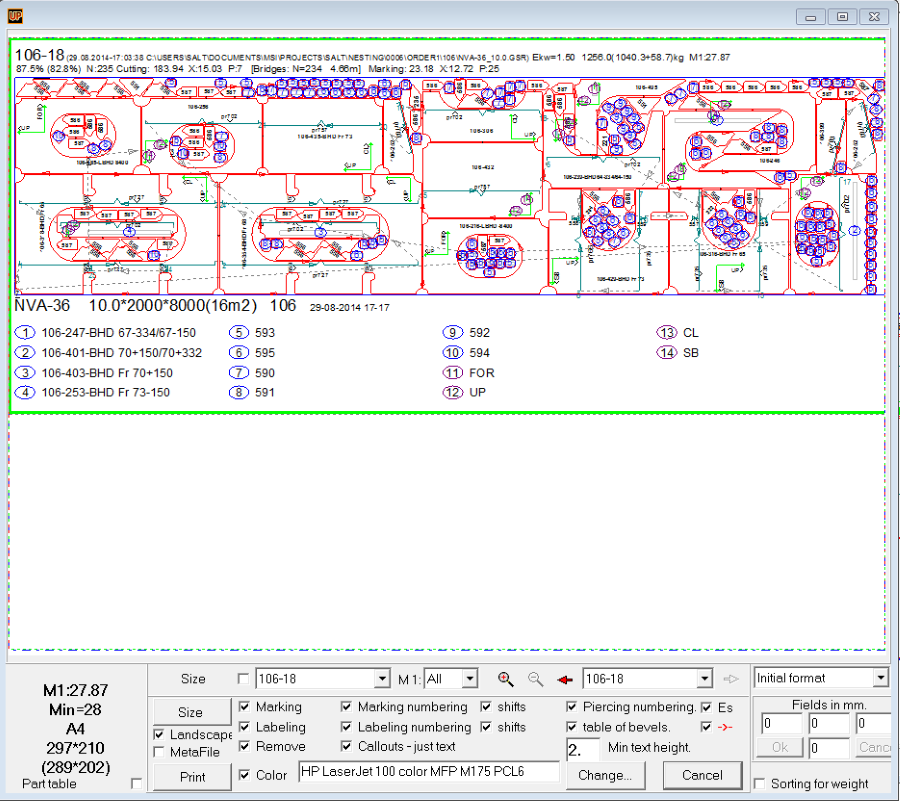 NC Maker print dialog