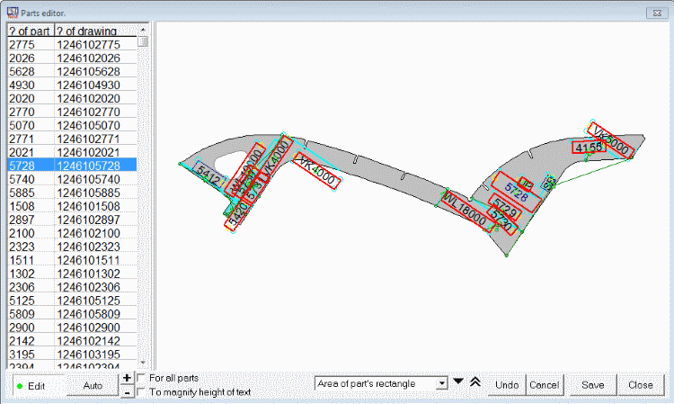 Nest Maker Edit window