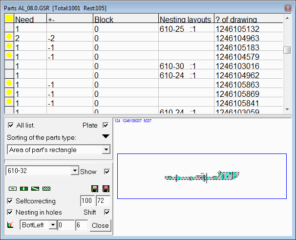 Nest Maker windows parts menu